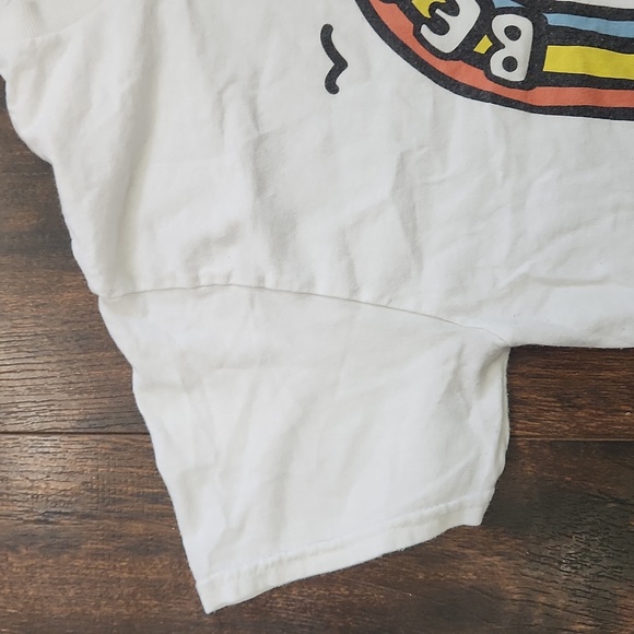 DOM it's a beautiful day don't ruin it t-shirt Small white rainbow graphic tee - Picture 5 of 8